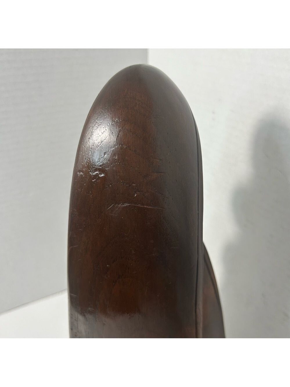Vintage Wooden Statue Three Women Praying MCM Minimalist Dark Brown Solid 6x4.5 - Picture 6 of 7